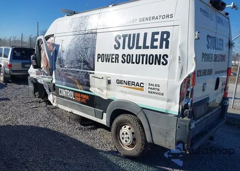 2014 Ram Promaster 1500 z USA, uszkodzony, nr VIN 3C6TRVBG7EE129059